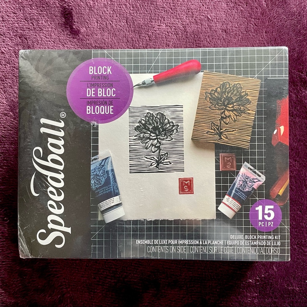 NWT Speedball Deluxe Block Printing Kit